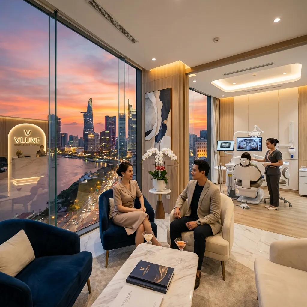 Ho Chi Minh City skyline — dental tourism destination for full mouth rehabilitation