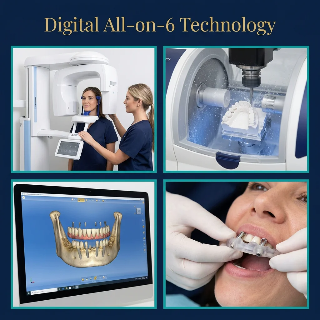 HCMC Dental advanced technology: CBCT scanner, CAD/CAM milling machine, digital dental planning software for All-on-6 implants
