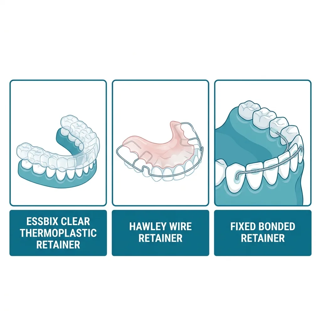 Custom clear Essix and Hawley retainers