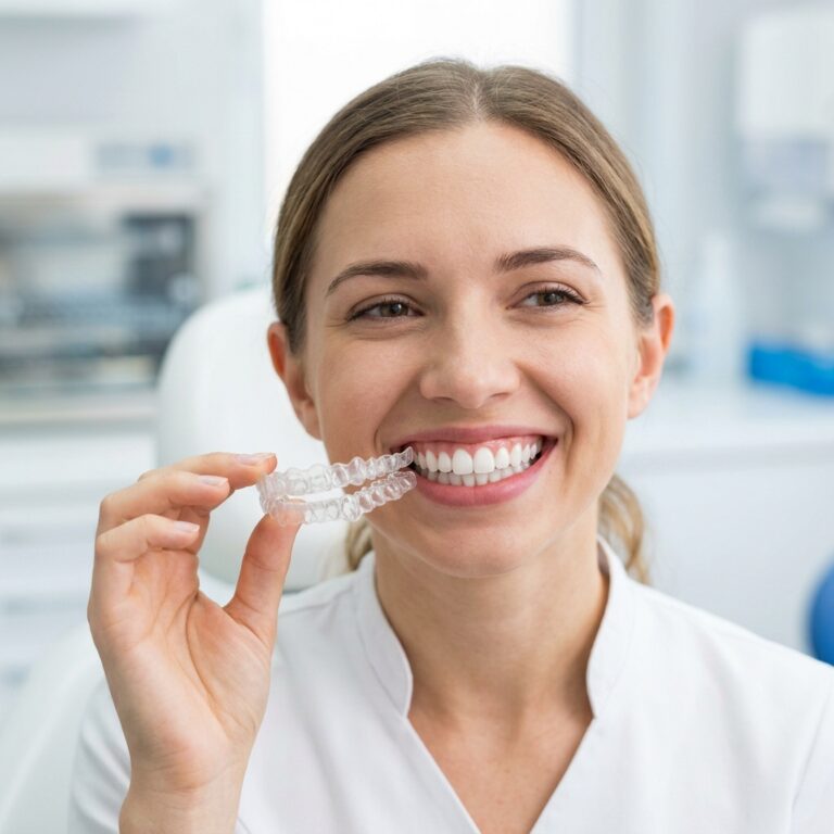 Invisalign clear aligner orthodontic treatment