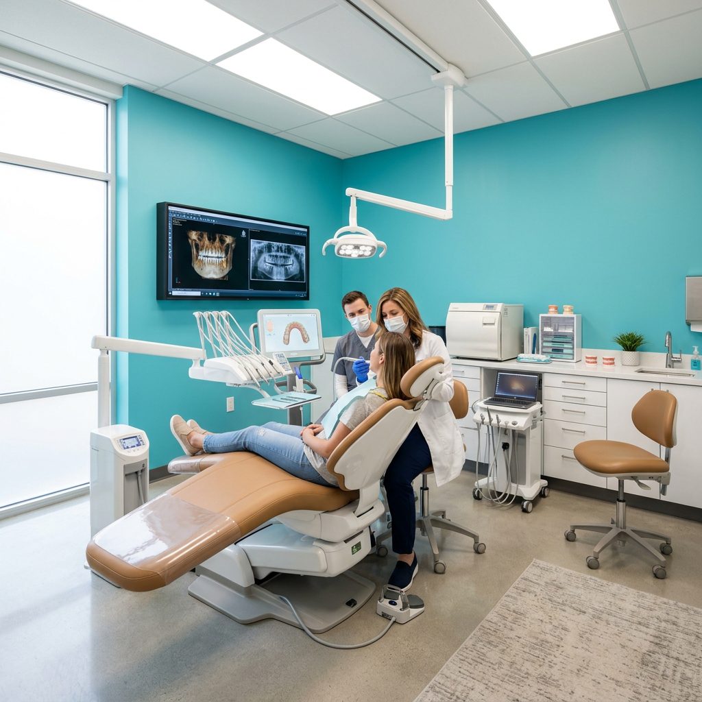 Premium prosthodontics treatment room at HCMC Dental
