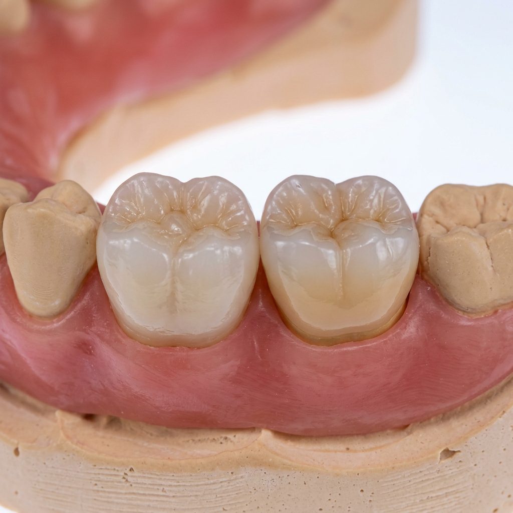 E.max vs Zirconia HT crown material comparison