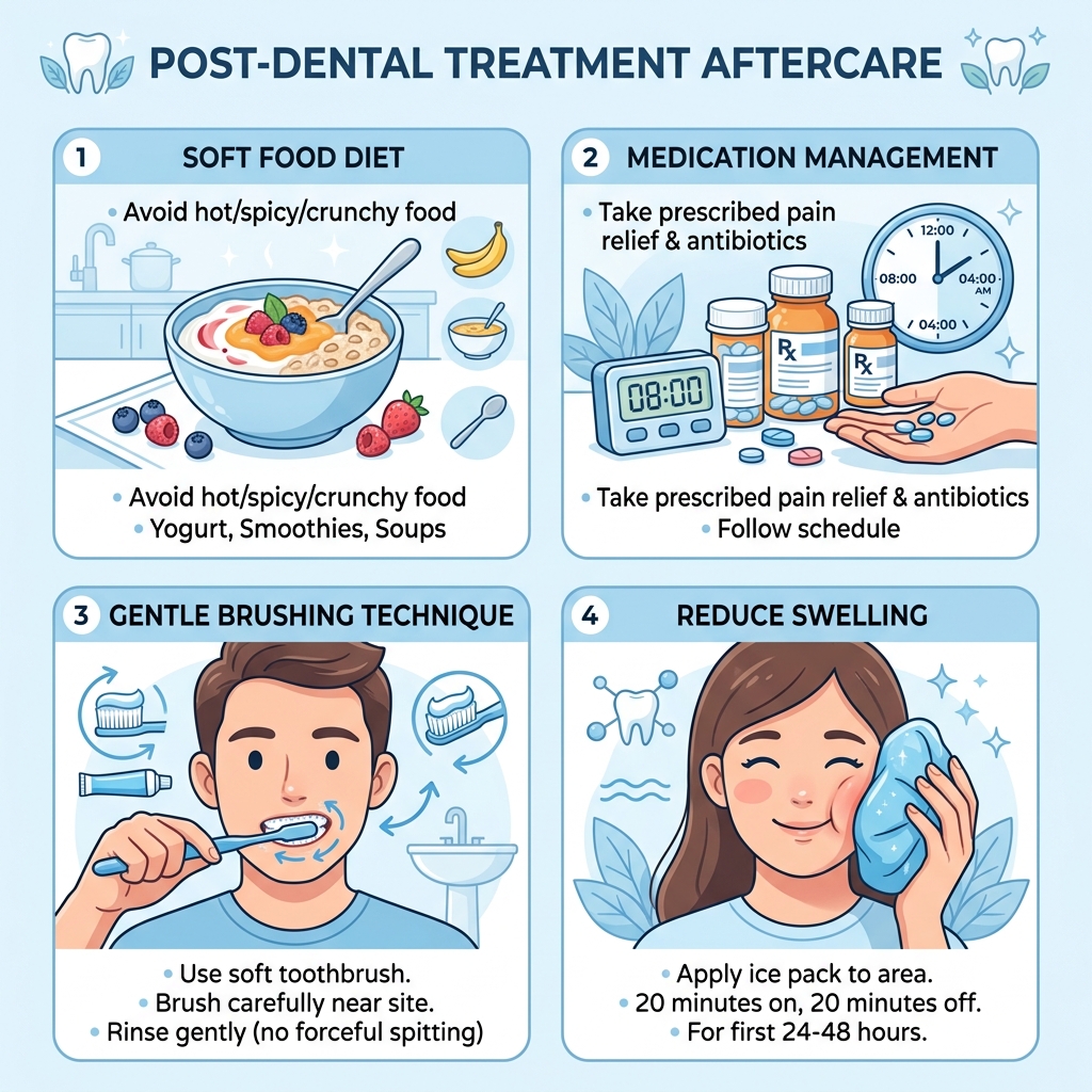Post-emergency dental aftercare instructions