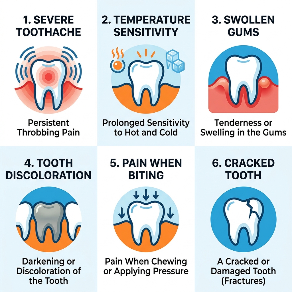 6 signs you need root canal treatment infographic