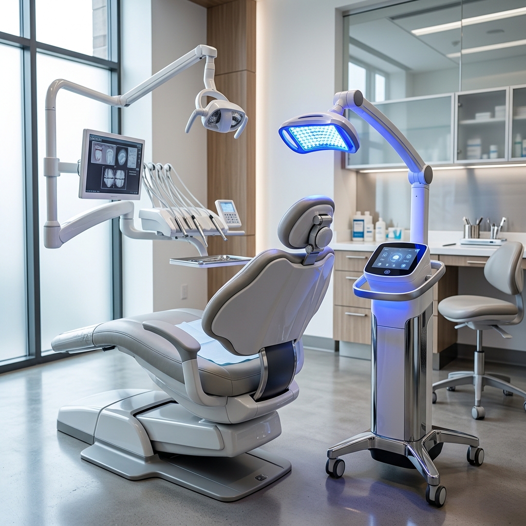 Modern professional dental teeth whitening LED blue light machine