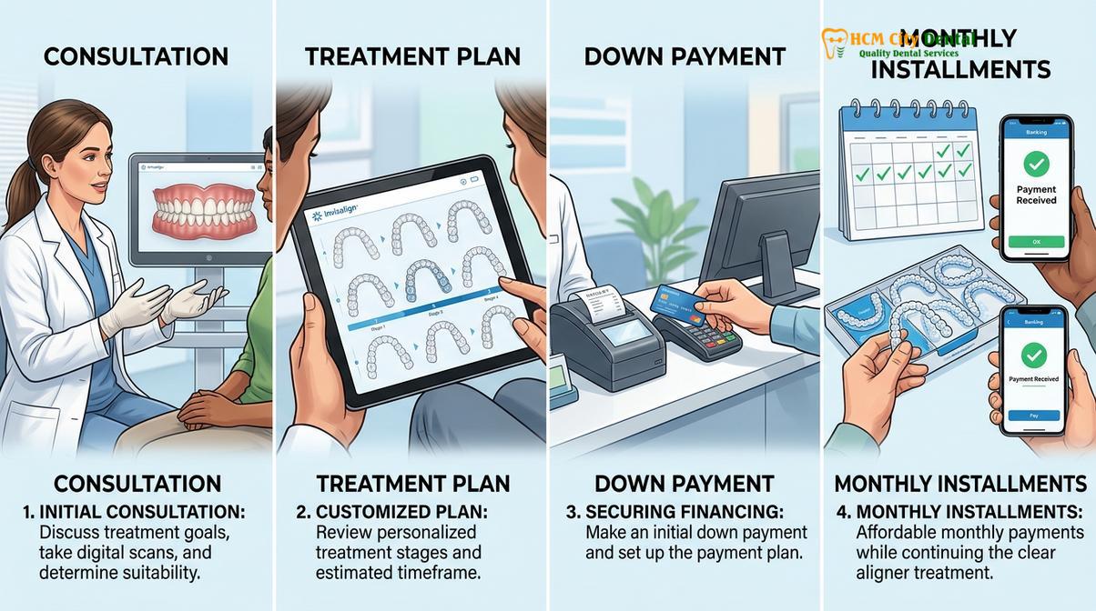 Visual description of Affordable Invisalign Financing Options HCMC