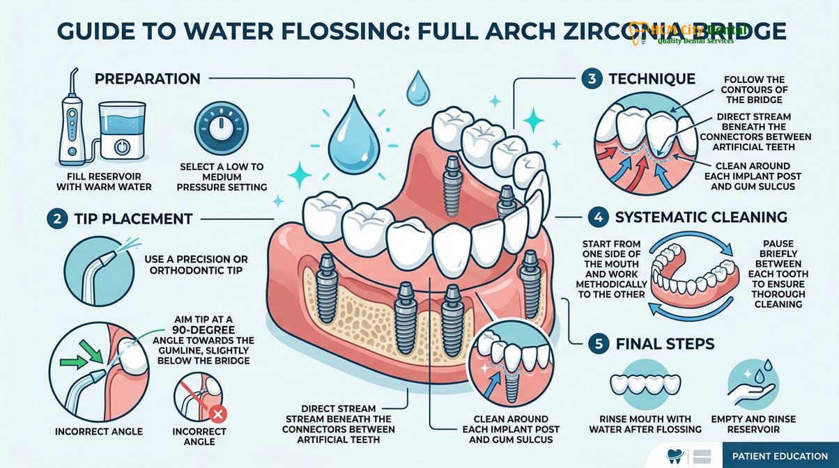 Summary diagram of dental aftercare warranty abroad