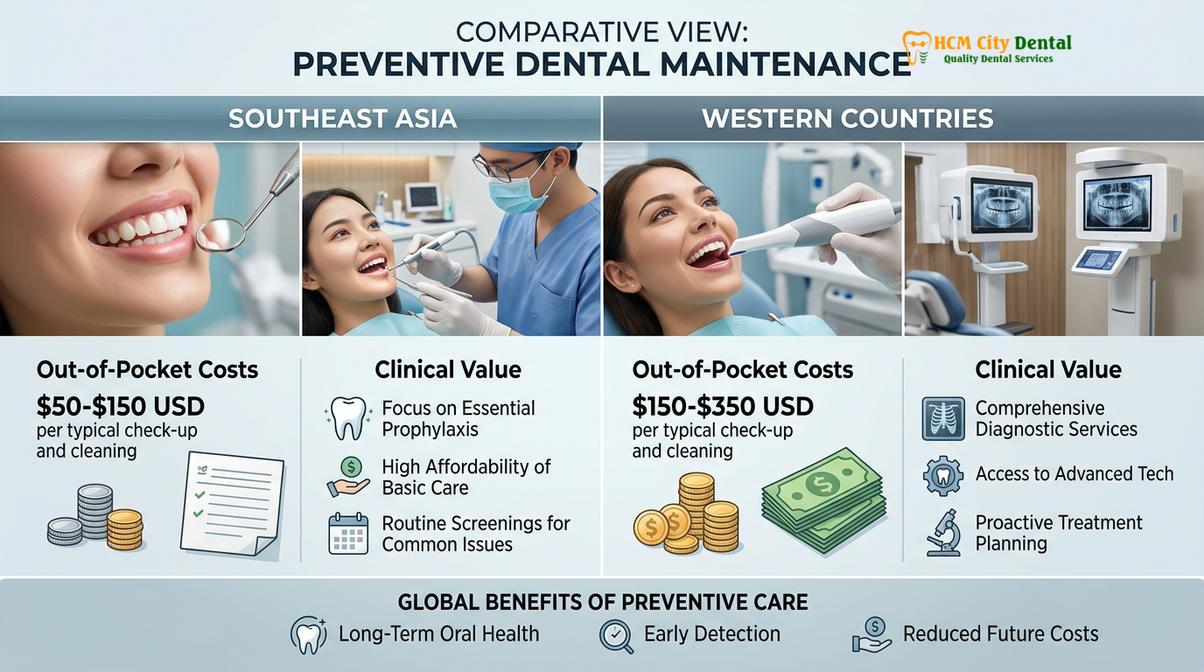 Visual description of Annual Dental Maintenance Plan Expat Saigon