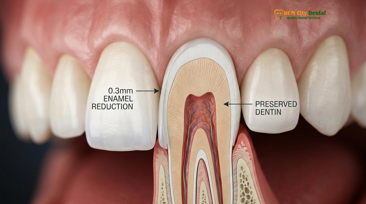 Clinical photography related to are veneers safe
