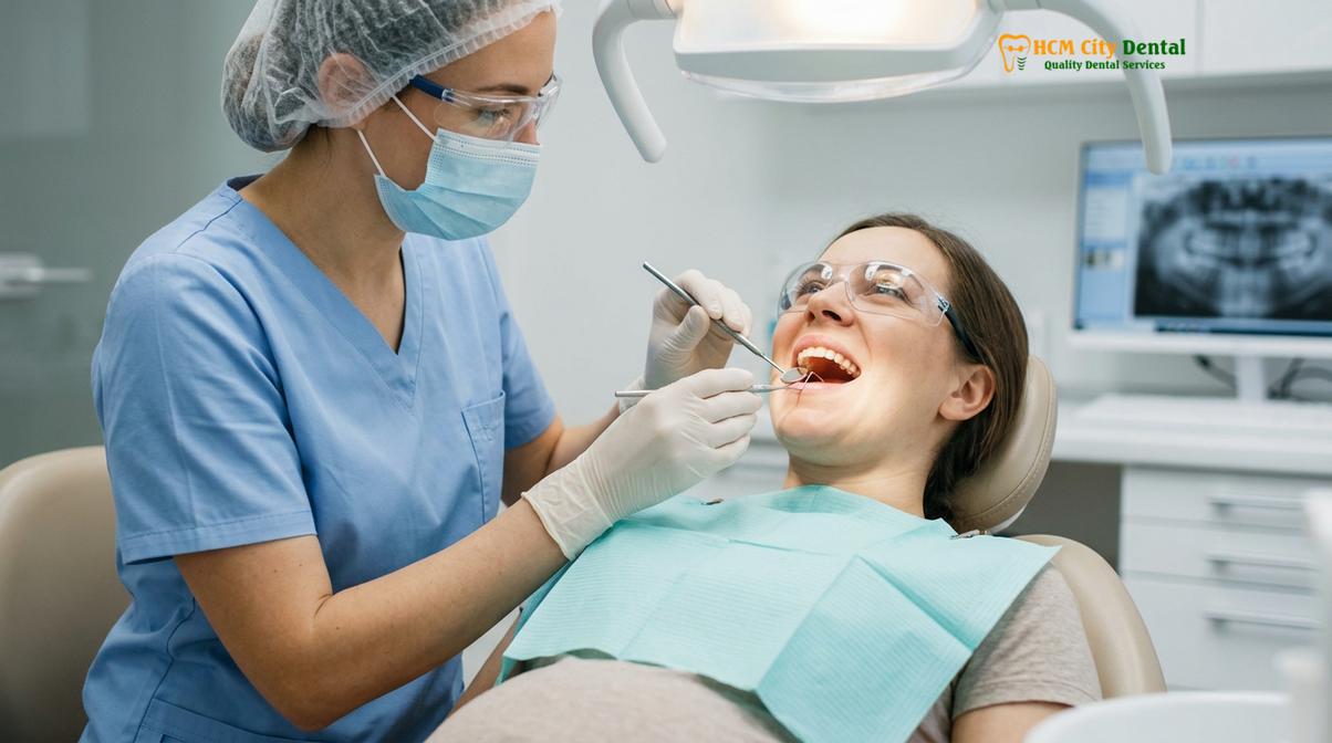 Clinical photography related to bad breath during pregnancy