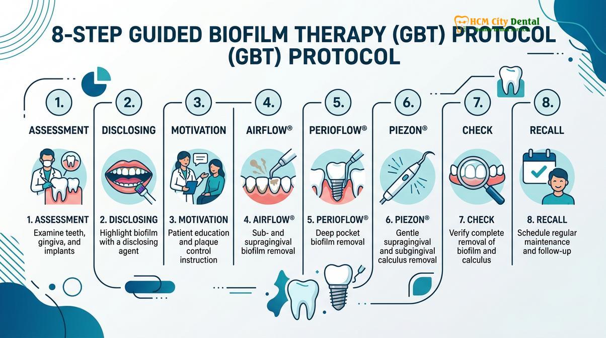Visual illustration of bad breath professional dental cleaning