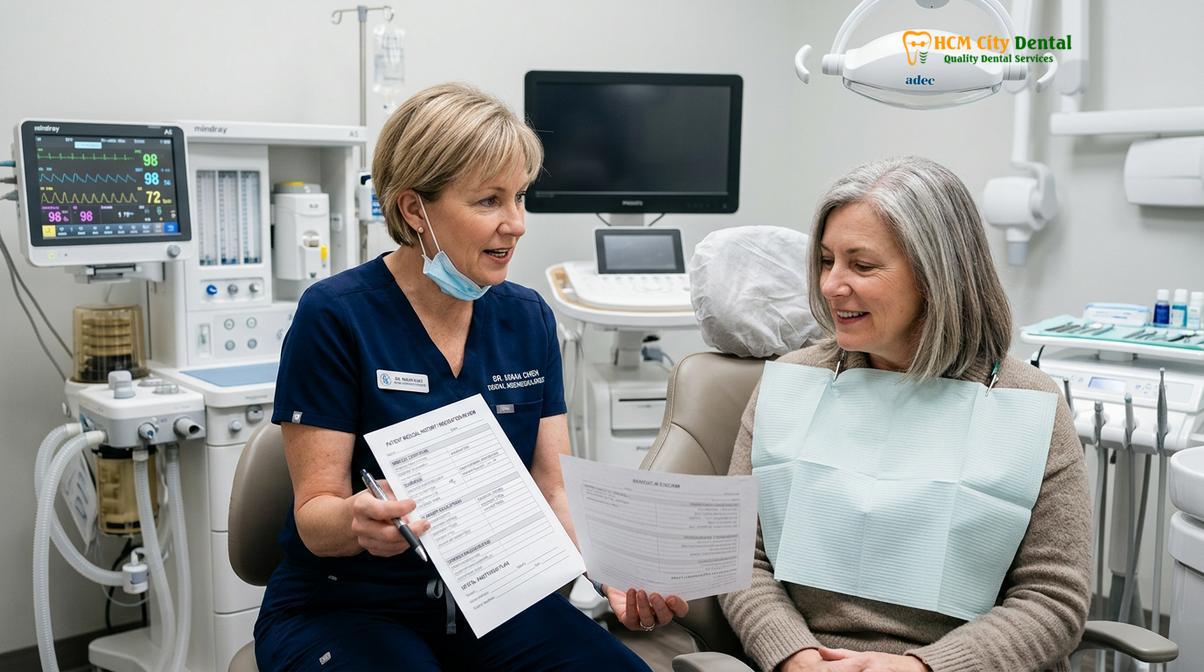 Visual description of sedation dentistry preparation