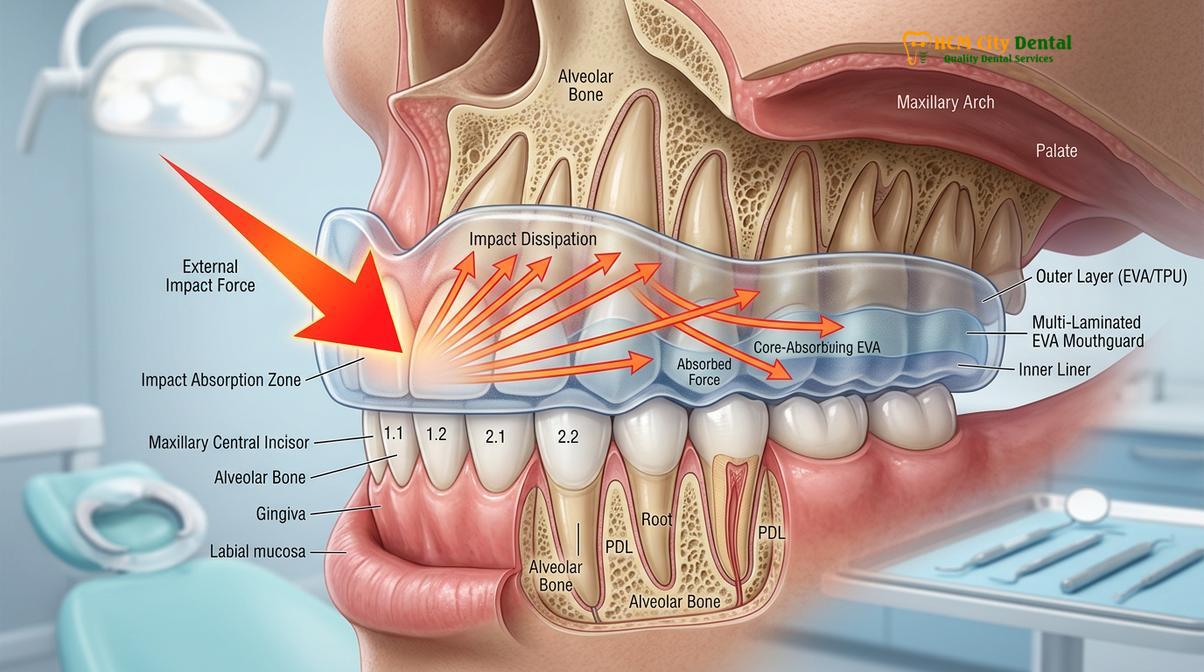 Clinical photography related to best sports mouthguard custom