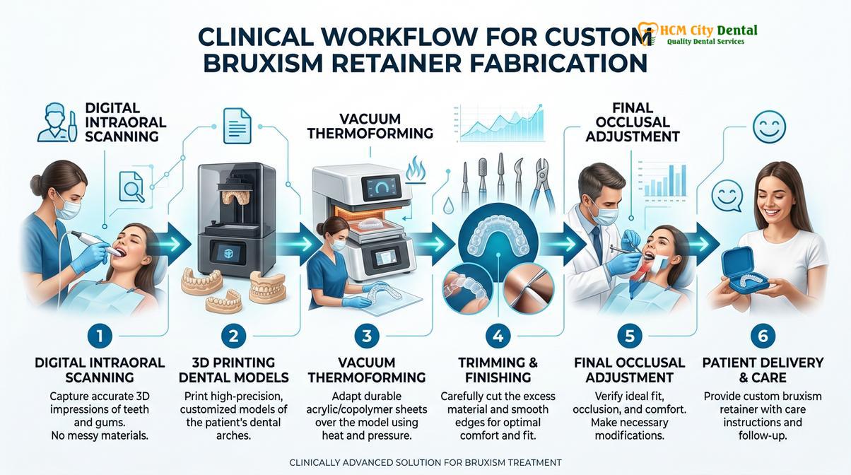 Visual illustration of best retainer for teeth grinding