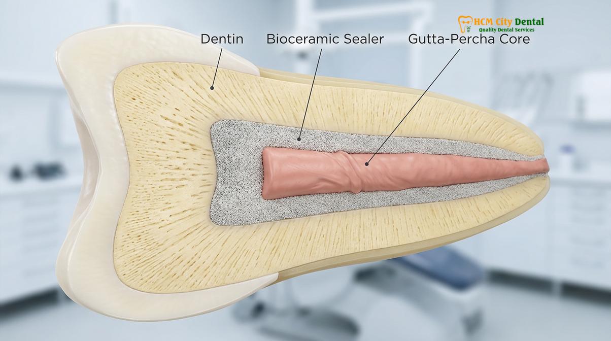 Clinical illustration of Bioceramic Root Canal Sealer