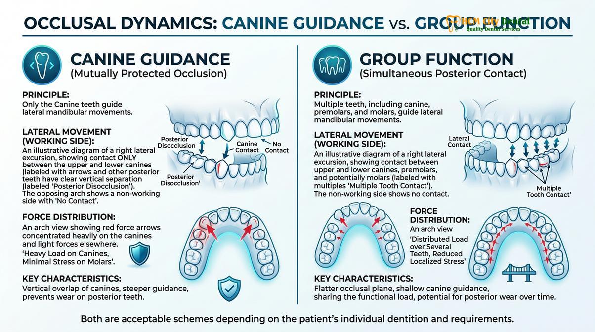 Summary diagram of bite collapse treatment