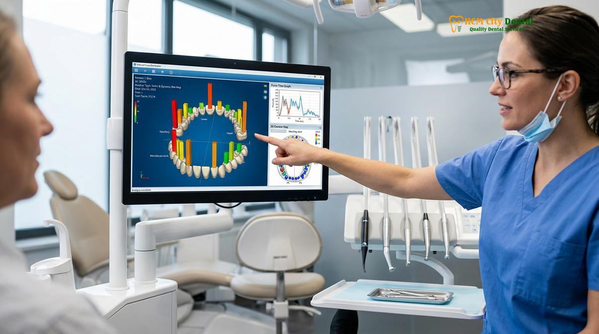 Visual description of Bite Analysis for TMJ Saigon