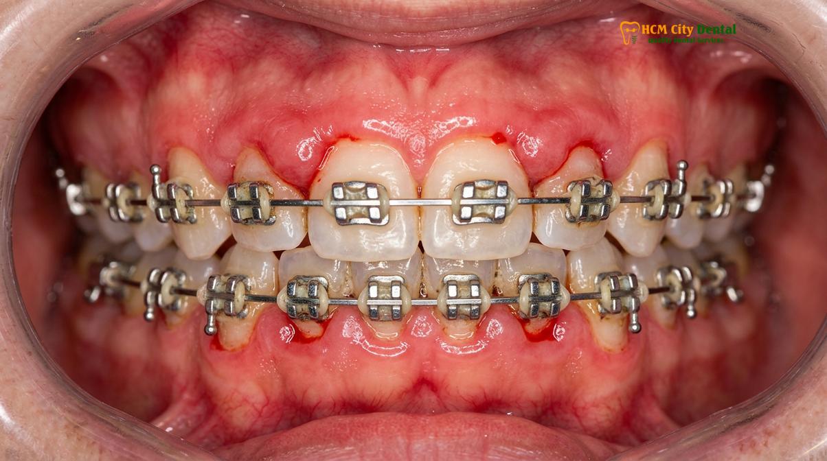 Visual description of bleeding gums causes
