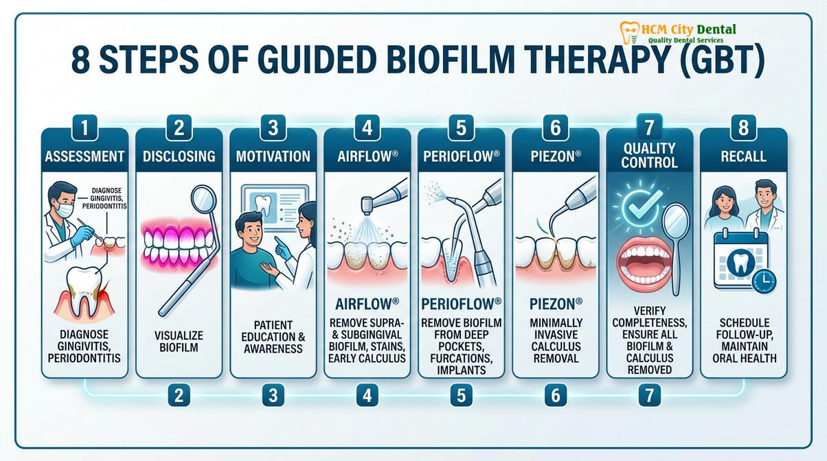 Summary diagram of bleeding gums during flossing