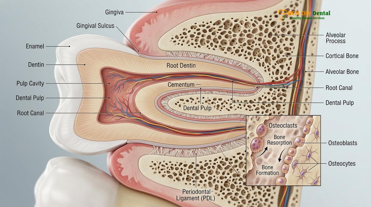 Visual illustration of Bone Loss After Tooth Loss