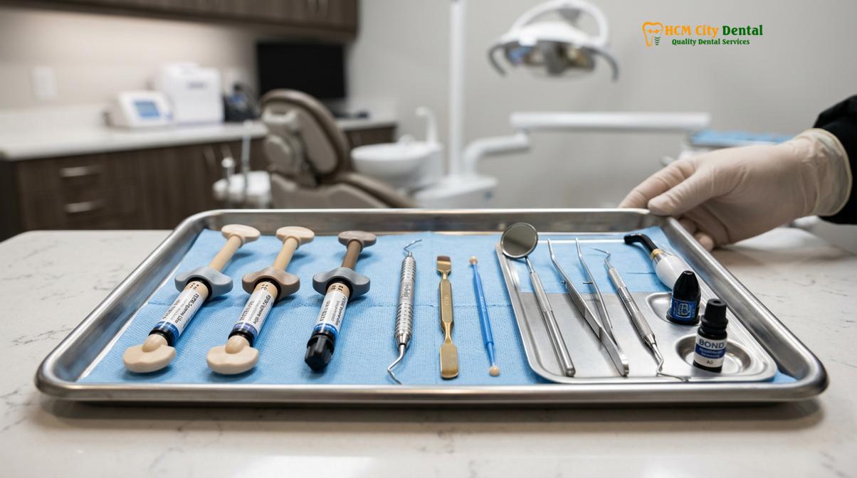 Clinical photography related to bpa free composite fillings non toxic dentist Saigon