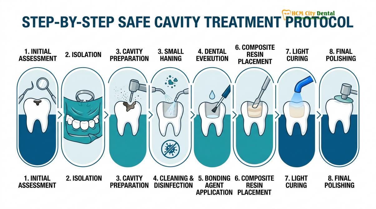 Summary diagram of bpa free composite fillings non toxic dentist Saigon