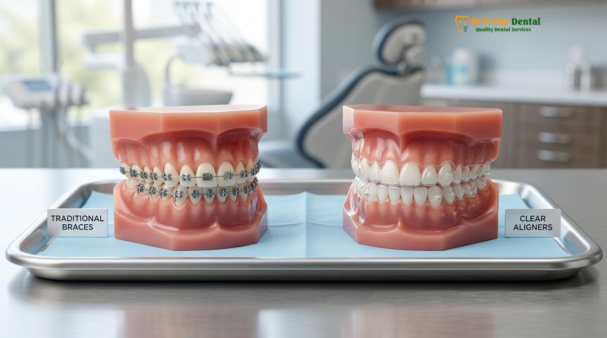Visual description of braces for expat children kids Ho Chi Minh City