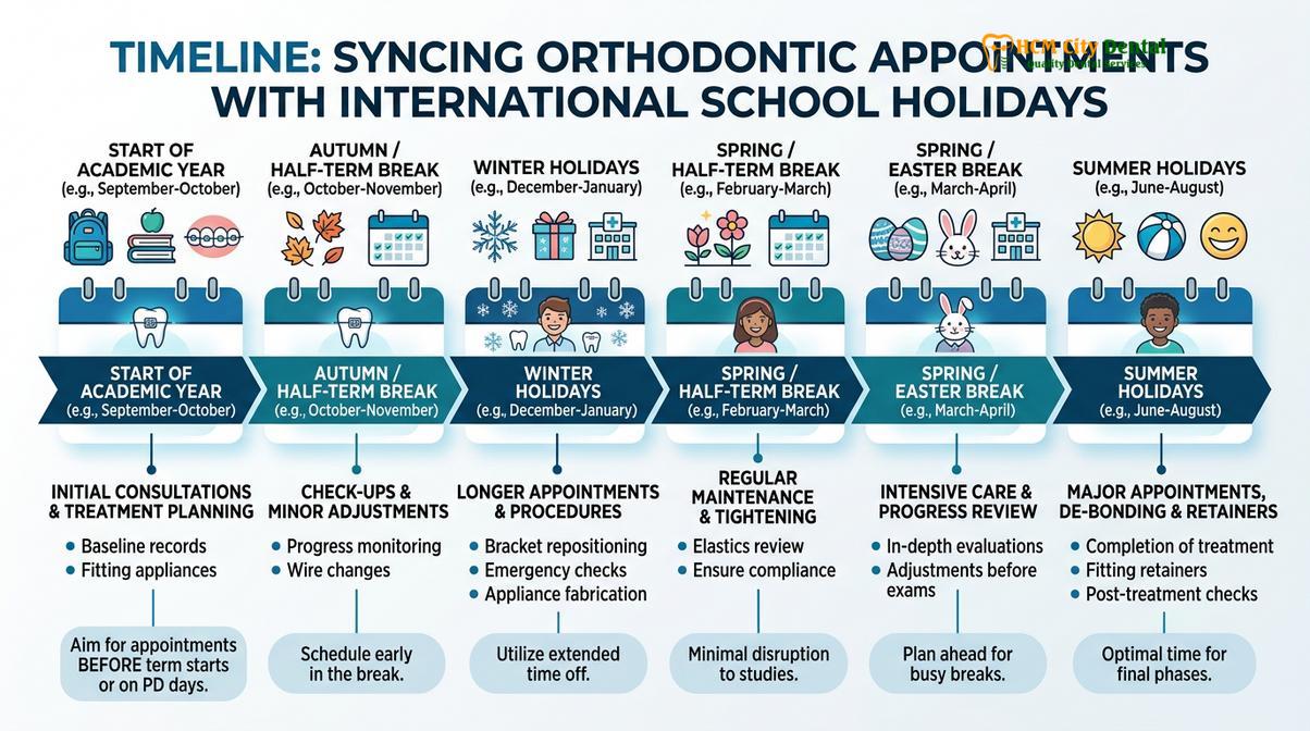 Summary diagram of braces for expat children kids Ho Chi Minh City