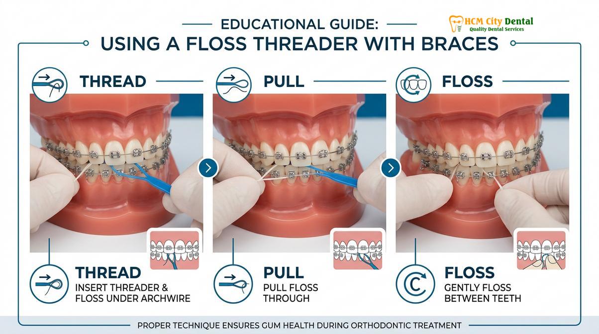 Summary diagram of dental kit for braces