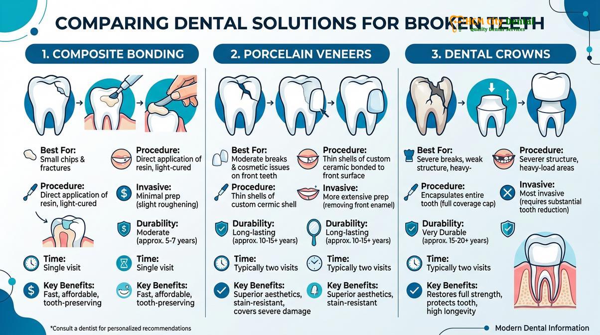 Summary diagram of broken-tooth-vietnam-emergency