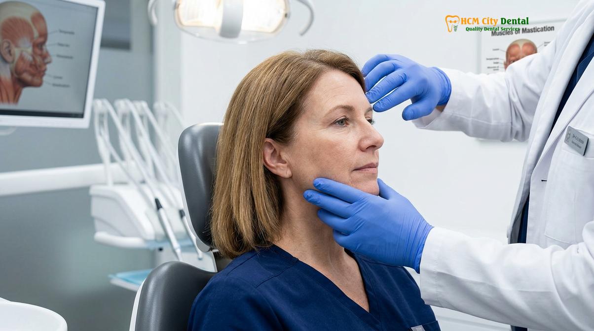 Clinical photography related to bruxism ear pain tinnitus