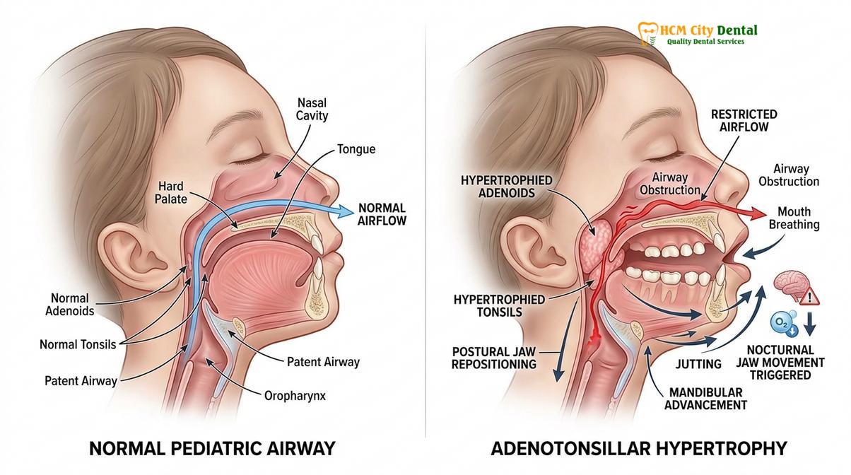 Clinical photography related to bruxism in children teens