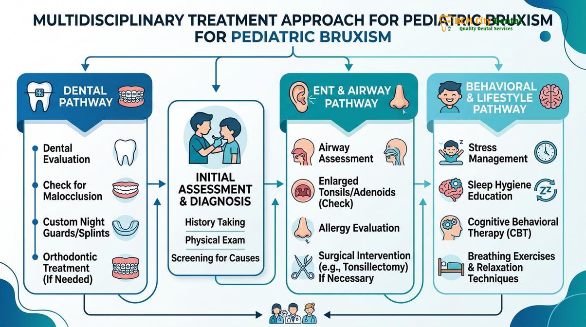 Summary diagram of bruxism in children teens