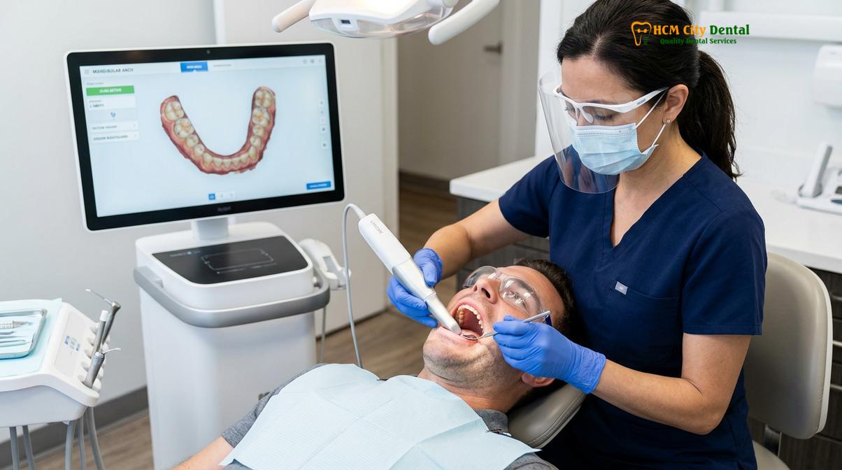 Visual description of night guard after dental crowns