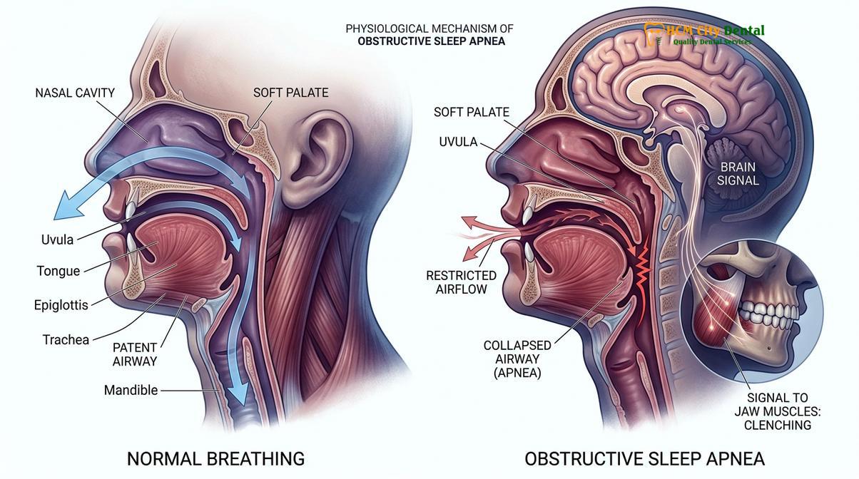 Clinical photography related to bruxism sleep apnea connection