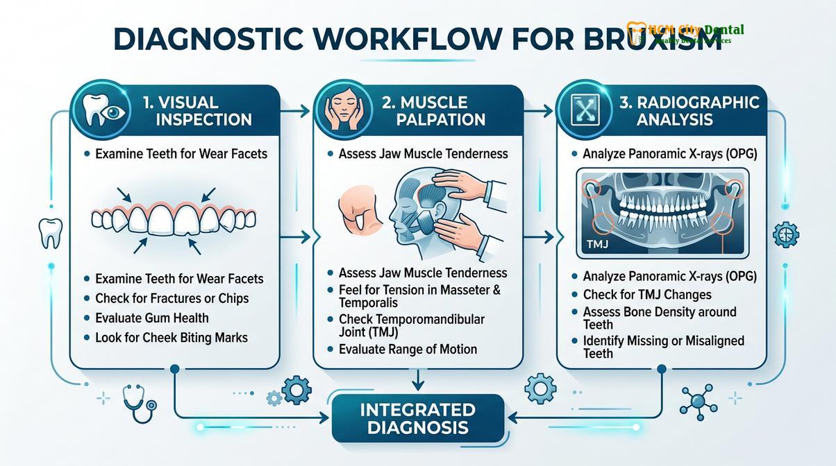 Summary diagram of bruxism symptoms warning signs