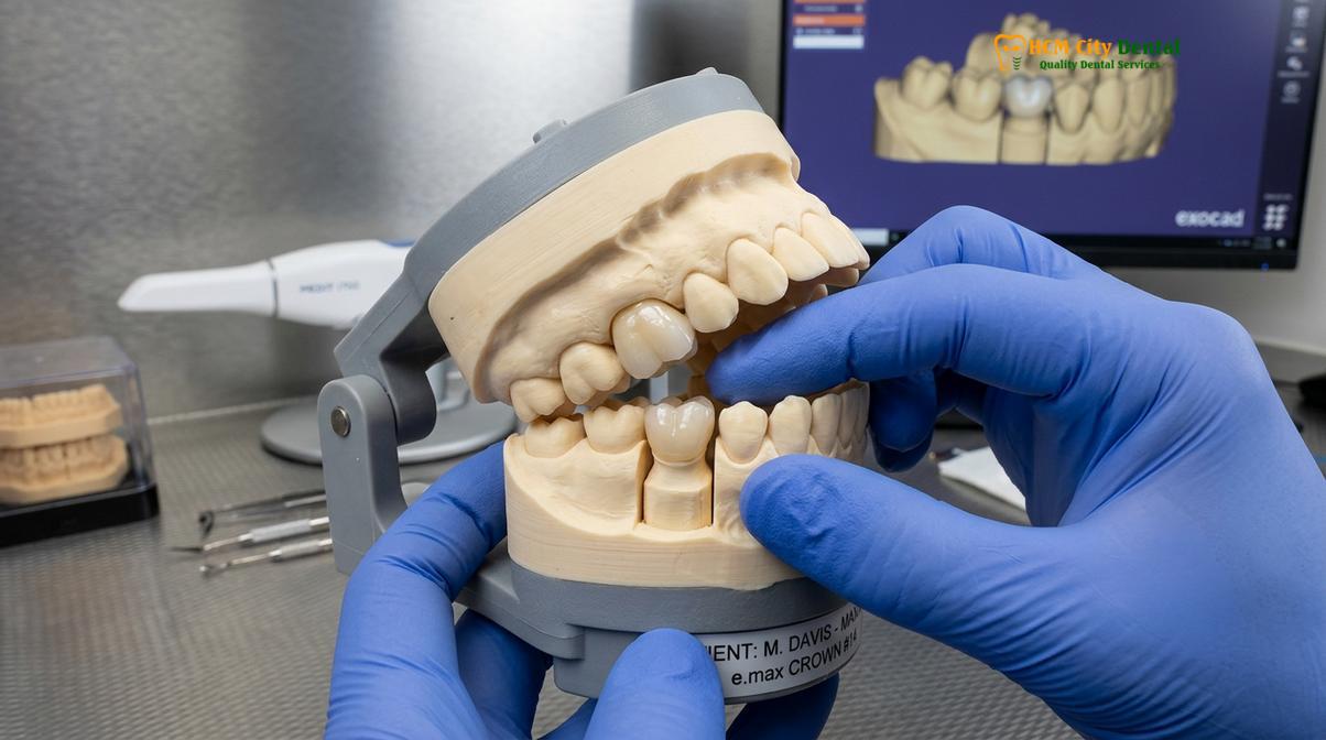 Visual description of cad cam digital crowns vietnam