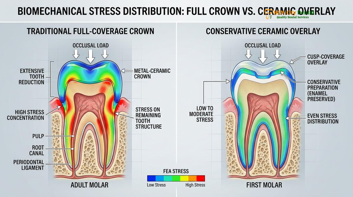 Clinical photography related to overlay after root canal