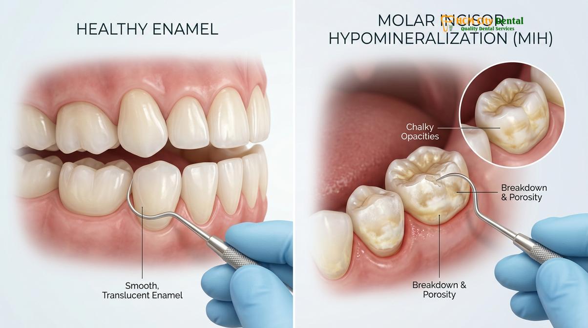 Clinical photography related to how often child see dentist
