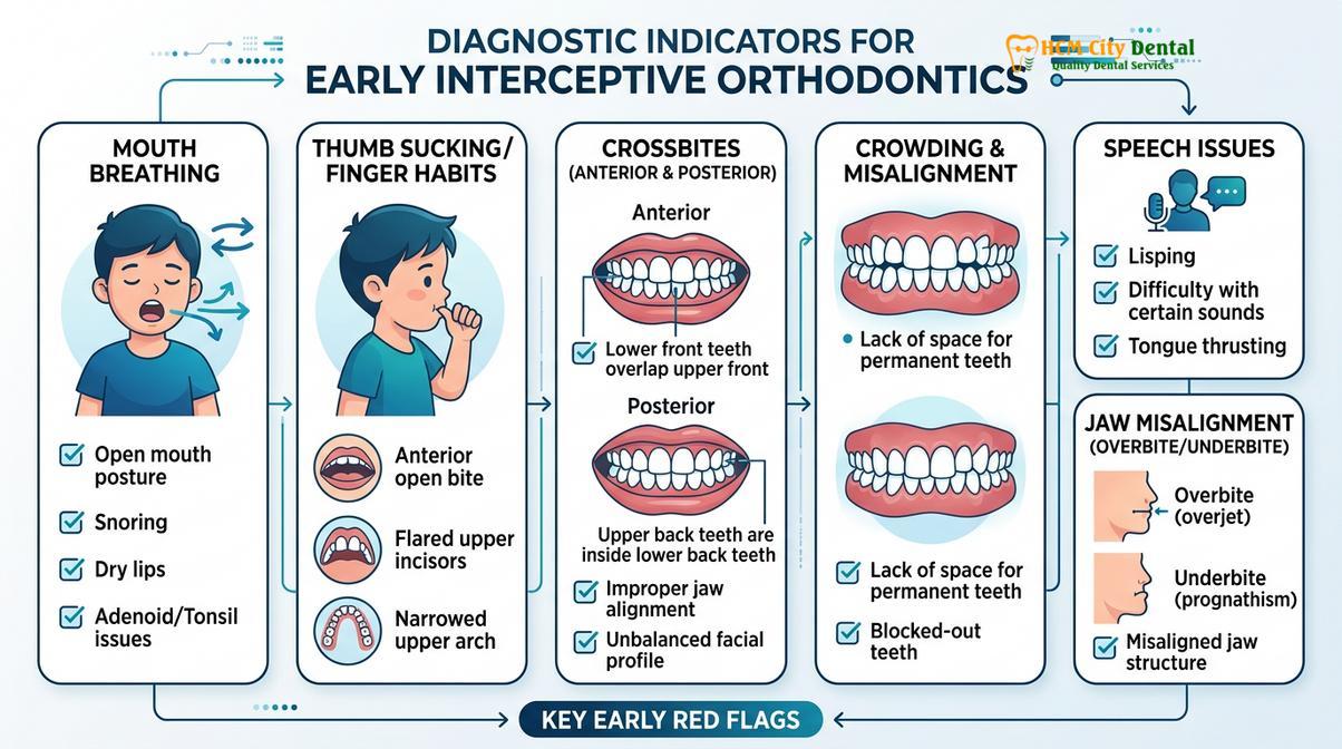 Summary diagram of how often child see dentist