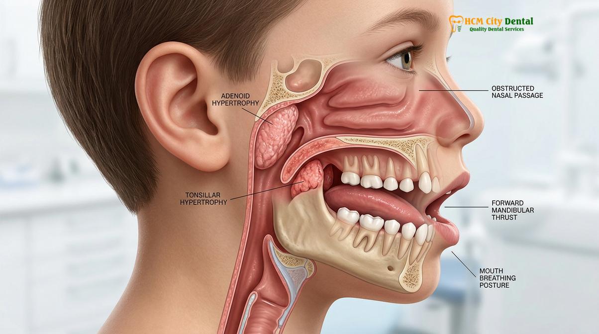 Clinical photography related to Pediatric Bruxism Vietnam