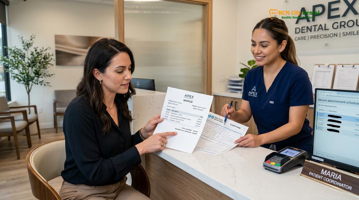 Visual description of claim dental work overseas Bupa Allianz insurance