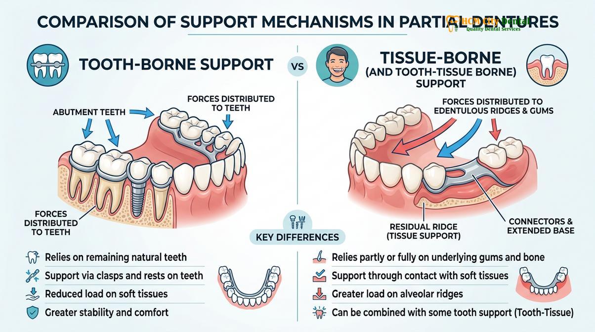 Summary diagram of Cast Metal Dentures