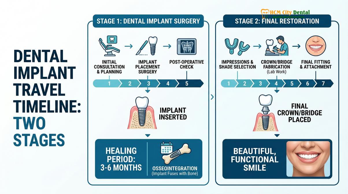 Summary diagram of comparing implant destinations southeast asia