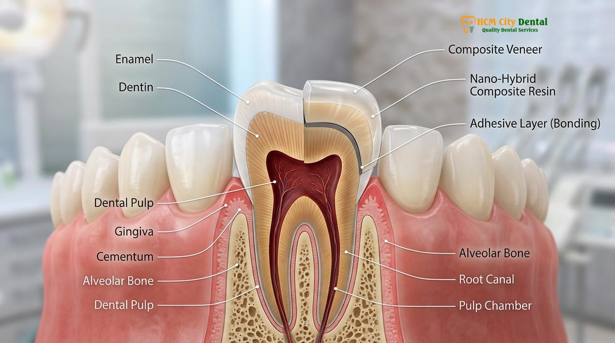 Clinical photography related to composite veneers same day