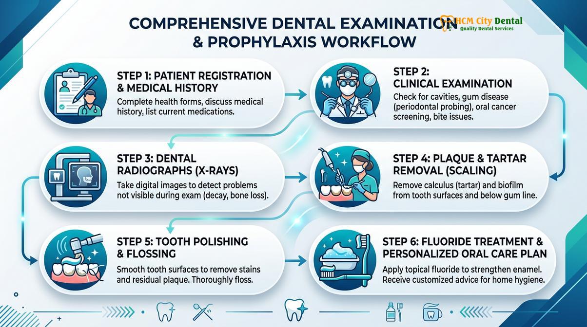 Summary diagram of i have my teeth checking by the dentist