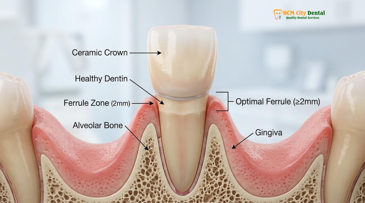Clinical photography related to crown lengthening before crown