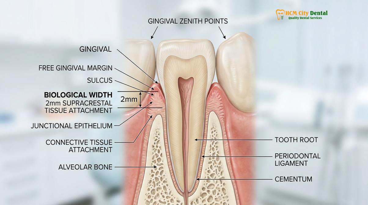 Visual description of Crown Lengthening Cost Vietnam