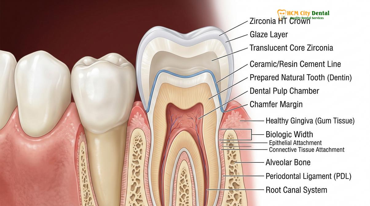 Clinical photography related to dental crown payment plan vietnam