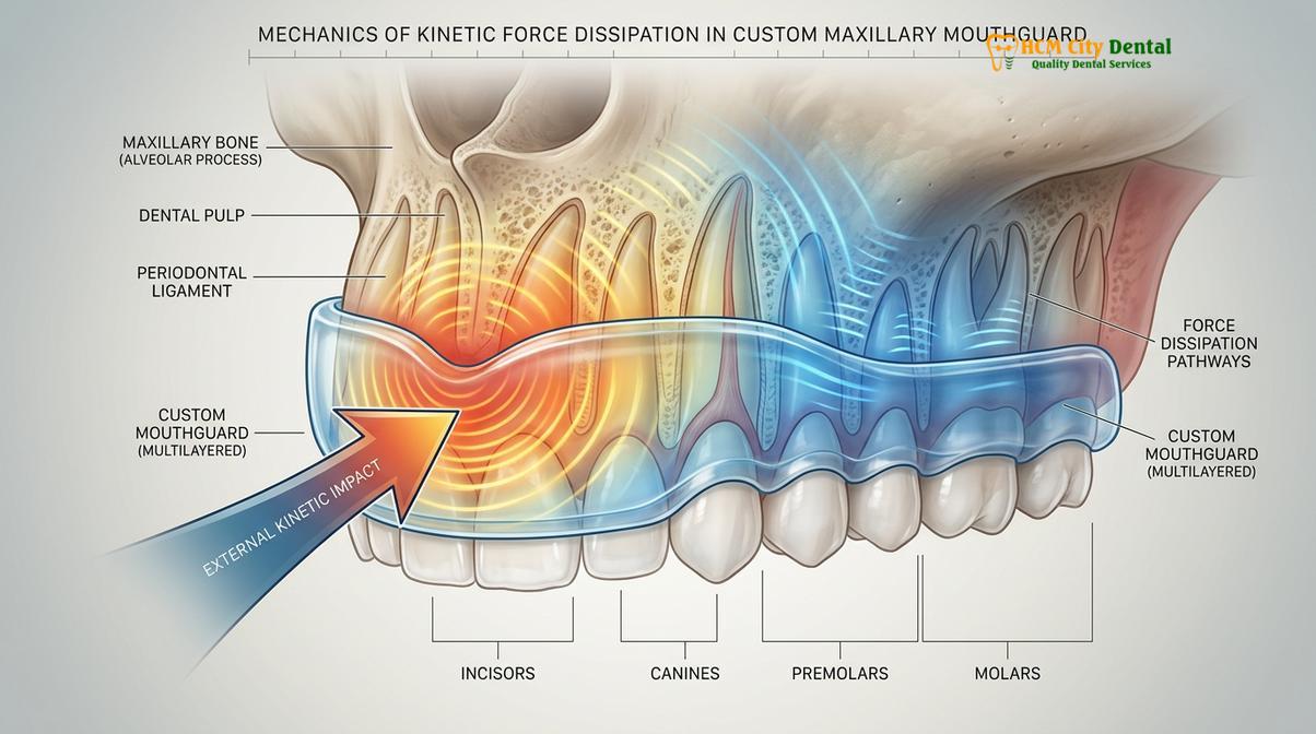 Clinical photography related to custom sports mouthguard Vietnam